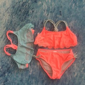 Adorable bikini with bonus top! Size 7/8